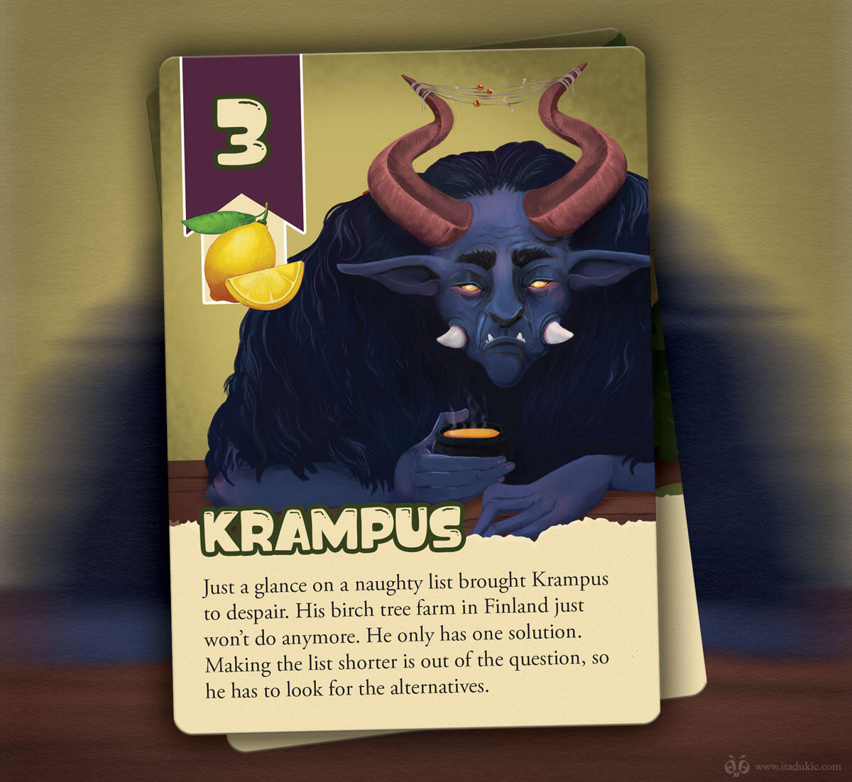 Monster Tea Party Board Game Card Illustration