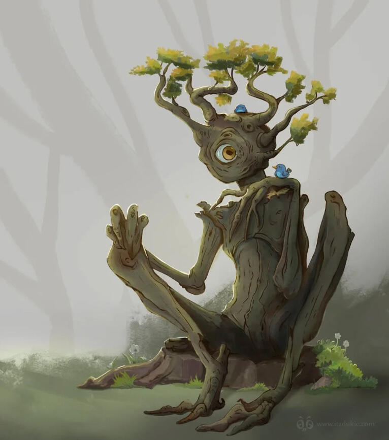 Forest Guardian Illustration for TTRPG